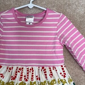 Hanna Andersson Christmas Dress Girls‎ Size 4 100cm 4T Long Sleeve Holiday